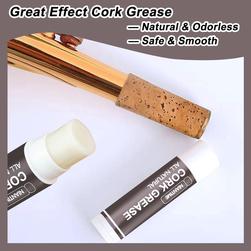 Niantime Saxophone Cork Grease, 8 pcs All-Natural Lubricating Tube Care Product for Clarinet Flute Oboes, Woodwind Instruments Accessory - Image 3